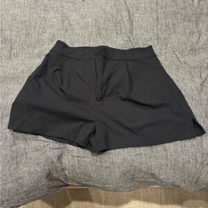 Beyond Yoga Black High-Rise Tailored Shorts
